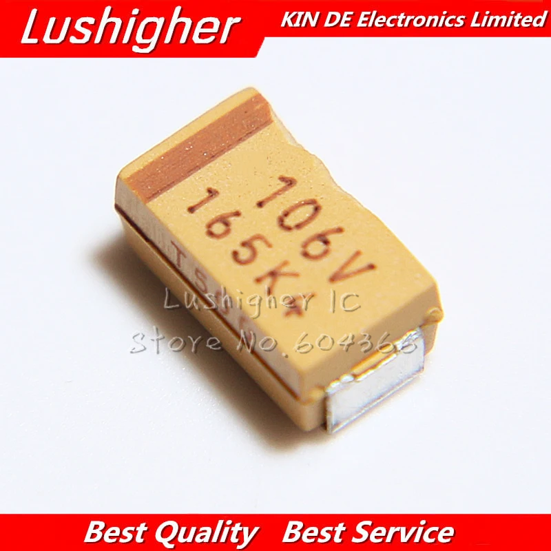 Танталовый конденсатор 10 шт. C Case 10uF 35V 106 106V SMD 10% 6032 точность | Электронные