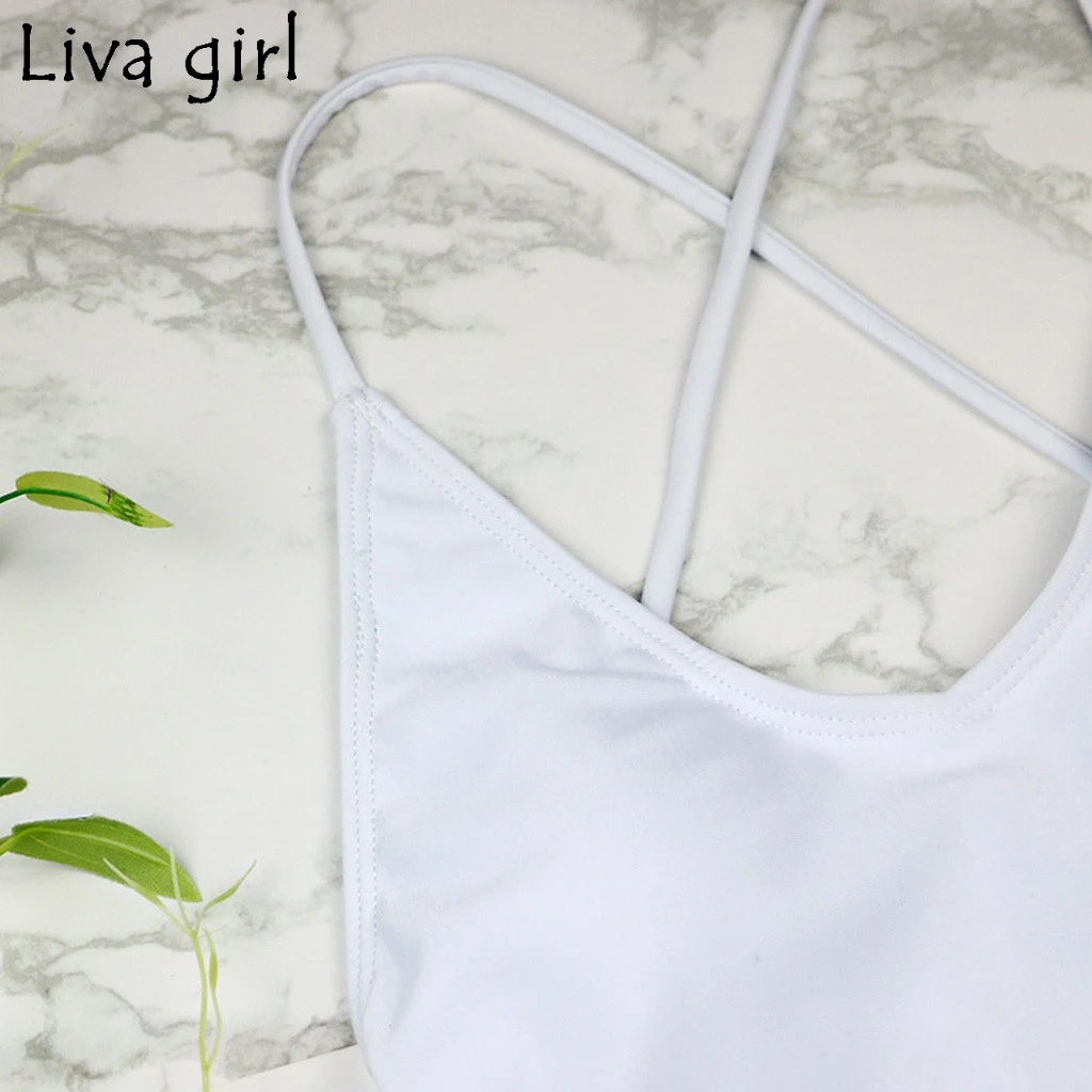 Liva Girl Sexy One Piece Suits New Female Solid Thong Backless Swimsuit Hot Set Beach Monokini Bathing Swimwear Bikini Xl Buy At The Price Of 2 26 In Aliexpress Com Imall Com