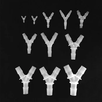 

1Pcs 2.4mm-15.8mm Plastic 3 Ways Hose Joiner Y Connector Adapter