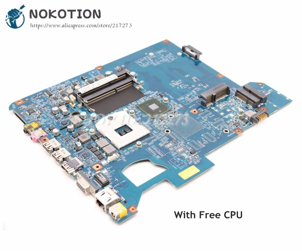 NOKOTION материнская плата для ноутбука Gateway NV59 TJ75 основная плата 48.4CH01.01M MBWHE01001 Мб. WHE01.001 HM55 DDR3