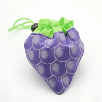 

Hot Kawaii Shopping Bags Reusable fruit Tote Foldable Waterproof Eco Storage Handbag Nylon Portable, environmentally friendly