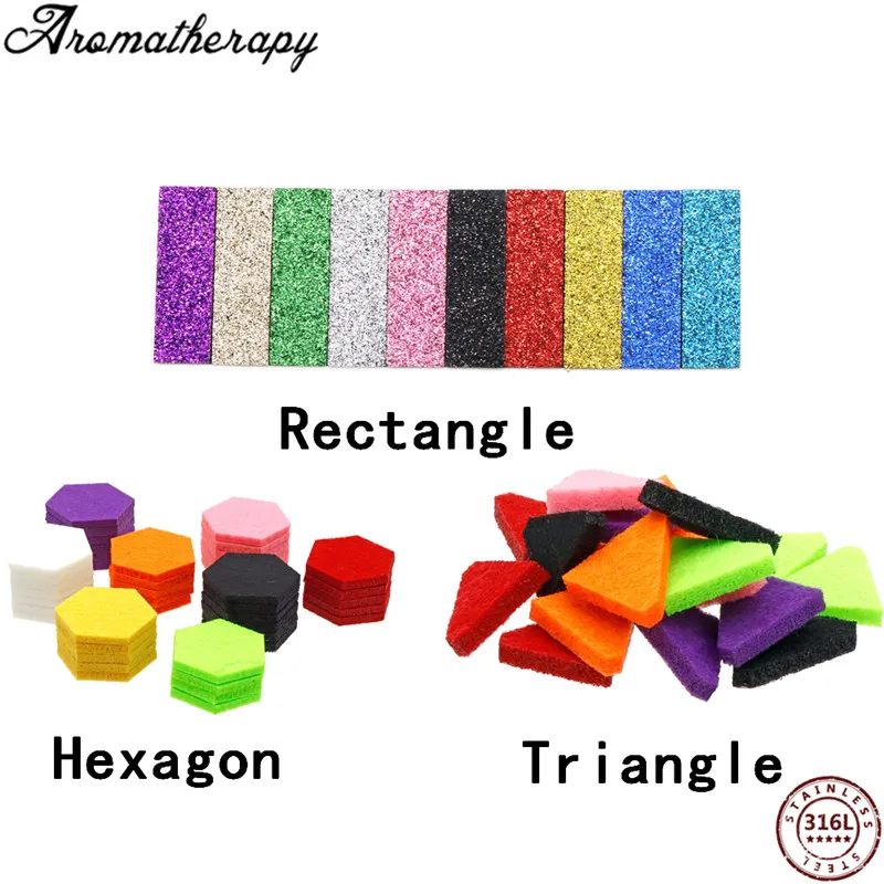 

Colorful Aromatherapy Felt Pads Essential Oil Diffuser Perfume Locket Floating Locket Perfume Locket pendant jewelry Cotton Pads
