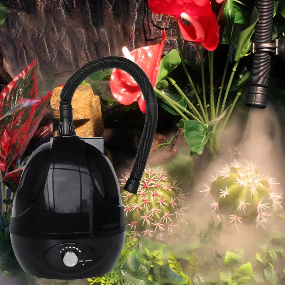 110V/220V 2.5L увлажнитель в форме домашних животных для рептилий Mute тропического леса