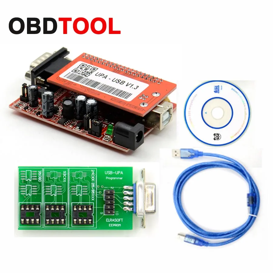

Best price New UPA USB Programmer V1.3 Main Unit UUSP Eprom Chip programmer 1.3 UPA-USB Car ECU Diagnostic-tool Free Shipping