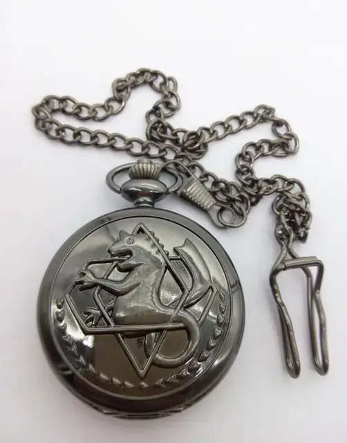Alta Qualità Full Metal Alchemist Opaco Smalto Orologio Da Tasca Orologio Al Qua Alta Qualità Full Metal Alchemist Opaco Smalto Orologio Da Tasca Orologio Al Qua