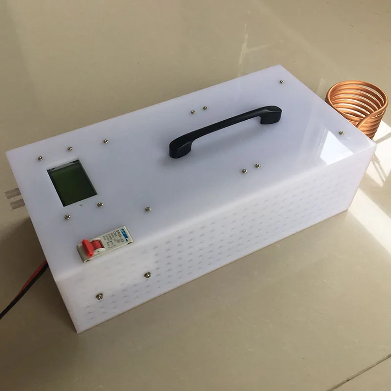 

1.8KW/2.5KW Induction Heater High Frequency Induction Heating Machine Metal Smelting Furnace + Crucible+power supply