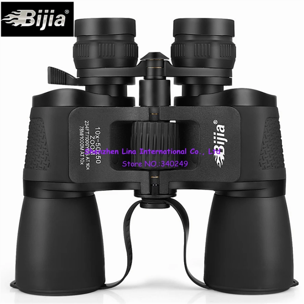 

BIJIA binoculars high-definition night vision non-infrared 1000 times military pocket telescope 10-50x50