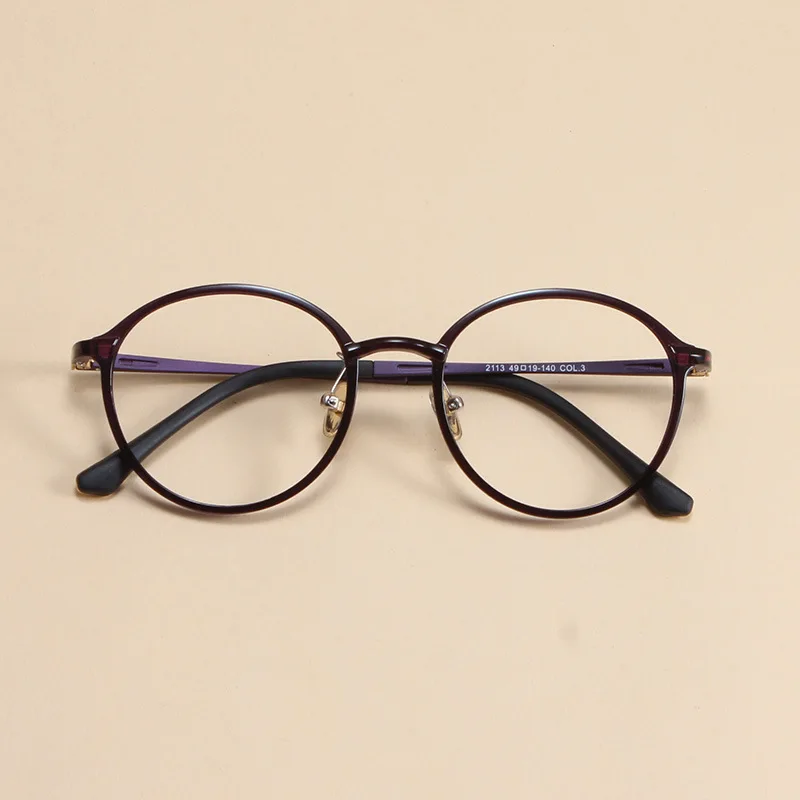 TR90 винтажные круглые очки оправа для мужчин и женщин Ретро Модные прозрачные линзы очки для близорукости, оптические оправы для очков очки Oculos