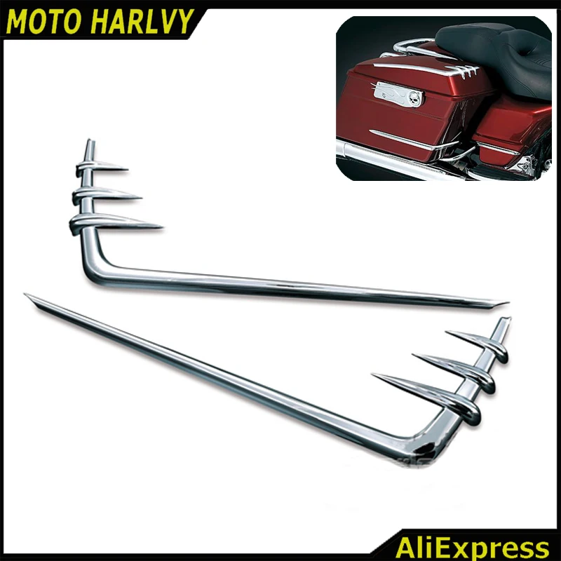 Buy ABS Chrome Saddlebag Saddle Bag Lid Accents for