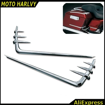 

ABS Chrome Saddlebag Saddle Bag Lid Accents for Harley Dresser 1993-2013 94 96 98 10