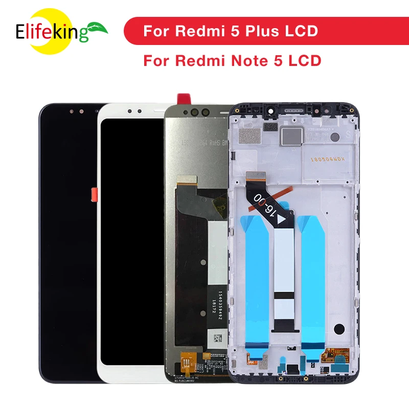 

Original For Xiaomi Redmi 5 Plus LCD Display With Frame 10 Touch Screen Redmi5 Plus LCD Digitizer Replacement Repair Spare Parts