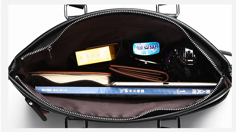 Модные кожаные Бизнес сумки Для мужчин путешествия большой Портфели сумка Винтаж High End кожаная сумка для ноутбука Повседневное человек