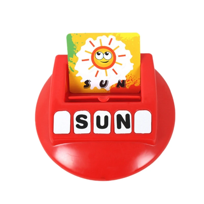 Игрушки с буквами и цифрами английские буквы алфавита игры для раннего развития игрушки - Цвет: Red