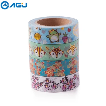 

AAGU 1PC 15MM*10M Never Give Up Letter Gold Foil Washi Tape Adhesive DIY Sticky Masking Tape Decorative Stationery Paper Tape