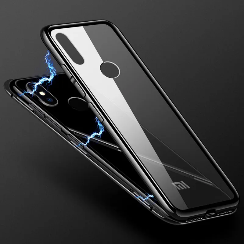 Чехол для Xiaomi Redmi Note 6 Pro Магнитный чехол Xiomi Note6 металлическая рамка + задняя крышка