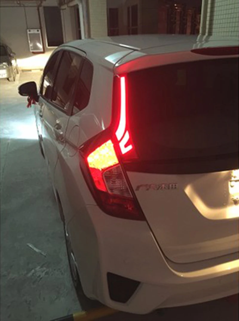 2 шт. для Honda Fit JAZZ автомобильные аксессуары светодиодный фонарь задний фонарь тормоза задний противотуманный светильник