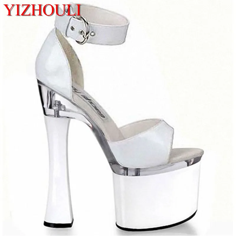 Et À 8 Confortable Banquet forme Cm Talons Sandales 18 Plate Pouce Mode Sandales Haute Chaussures La Épais S7BqI