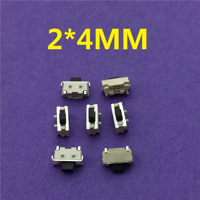 Тактильный кнопочный микро переключатель G72 50 шт./лот SMT 2x4 мм 2 PIN самосброс