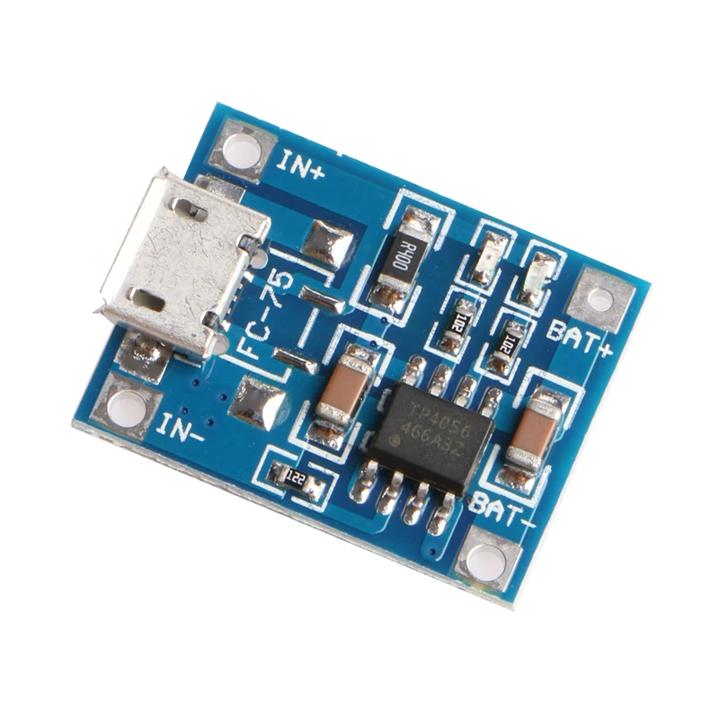 

TCAM TP4056 Mini Micro USB 1A Lithium Battery Charging Charger Module Board