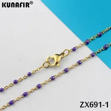 14 см-17 см длина десять цветов золотой цвет 1,5 мм крест цепи цвета смолы нержавеющая сталь браслет для женщин Мода ZX691DG-ZSZ292