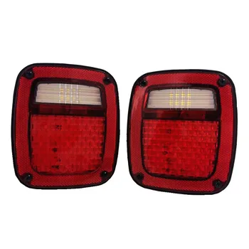 

For Jeep Wrangler 1998 1999 2000 2001 2002 2003 2004 2005 2006 TJ Clear Rear Tail Light Led Taillights Set