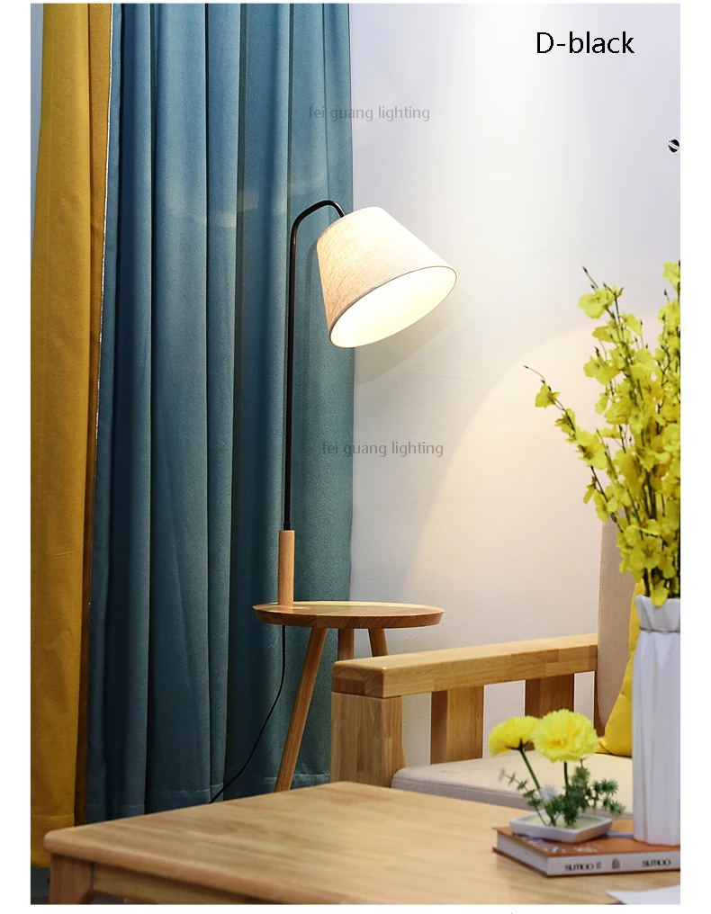 Сплошной деревянный пол лампы современный минималистский гостиная свет спальня ночники 160 см высота настольная лампа для гостиная