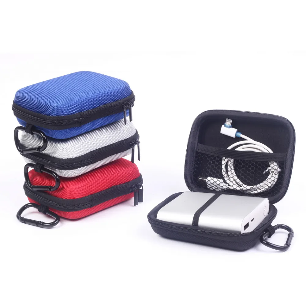 

Colorful EVA Storage Bags for External Battery Charger Mobile Power Bank and More Devices Anti-knock Pouch Bags phone cases