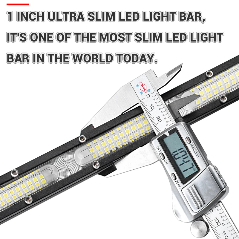 RACBOX 7 13 дюймов 20 40 Led широкий луч потока ультра тонкий Однорядный светодиодный рабочий свет бар для SUV 4WD ATV UTV УАЗ внедорожный 12 В 24 в автомобиль