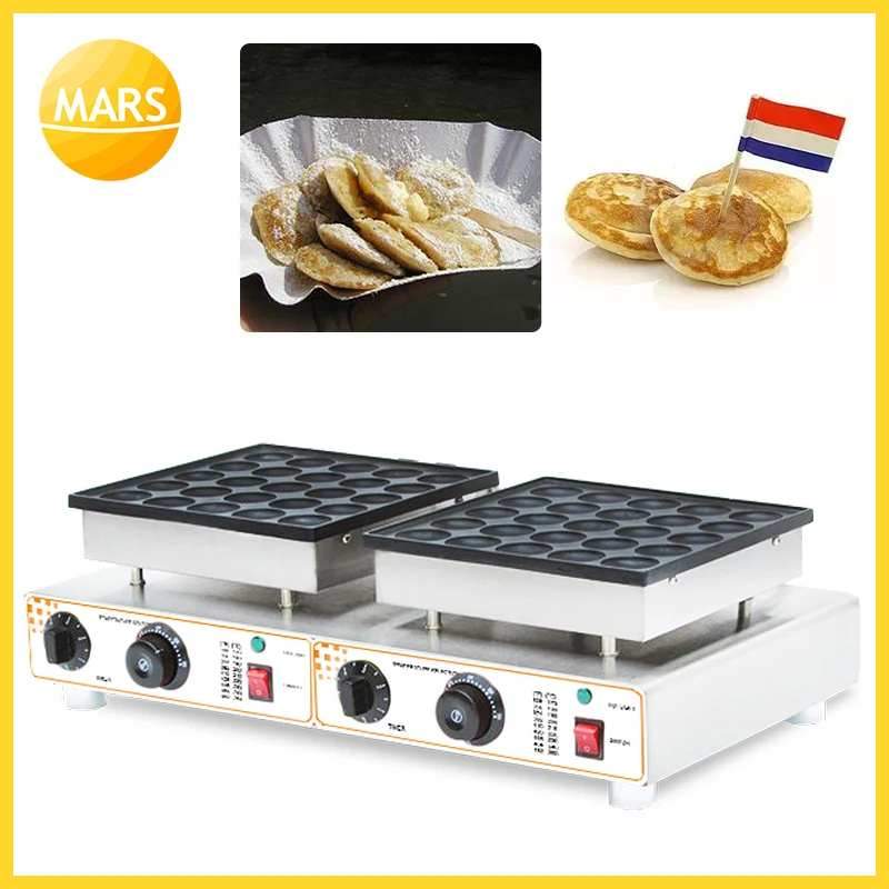 Commercial 110v 220v Electric Mini Pancakes Machine Mini Dutch Waffle