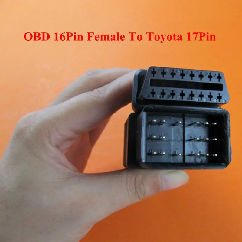 

For Toyota 17pin to 16 Pin Female OBD2 Connector Diagnostic Adapter 17 Pin to 16 Pin OBD2 Diagnostic Adapter Cable for TOYOTA