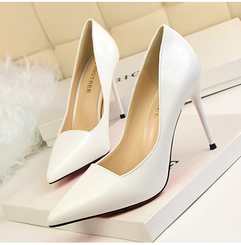 Women's Pumps Shoes' Shallow Slip-On Mules Shoes Women High Heels Party Women Pump High Heels Shoes Fashion Office Lady Shoe New (8)