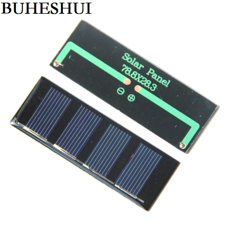

BUHESHUI 0.2W 2V 100MA Mini Solar Cell Polycrystalline Solar Panel DIY Solar Toy Panel Solar Module Education Kits Epoxy 5pcs