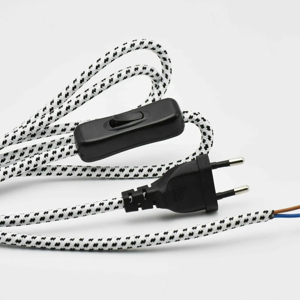 1 шт. кабель питания для лампы 2 Х0 75 мм2|lamp switch wiring|lamp switchlamp cord |