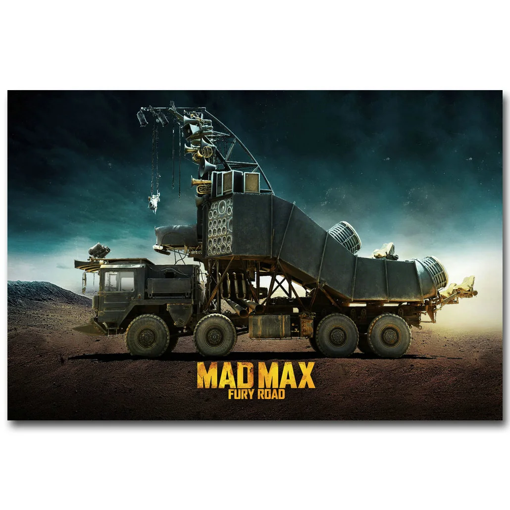 Печатный постер из шелковой ткани MAD MAX FURY ROAD Art 13x20 24x36 дюймов изображение