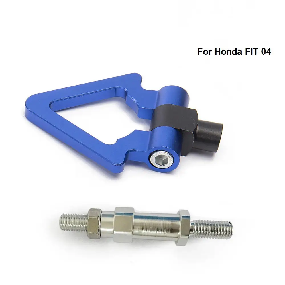 Jdm Алюминиевый Forge передний буксирный крюк бар передний задний для Honda FIT 04 AF-RTHLPH003 - Название цвета: Синий