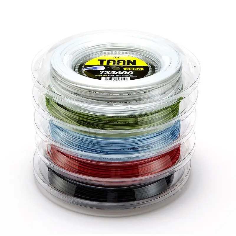 1 Reel TAAN 1.15mm TS5600 Tennis Racket String Fusion Poly Durable Tennis Training Power String 200m