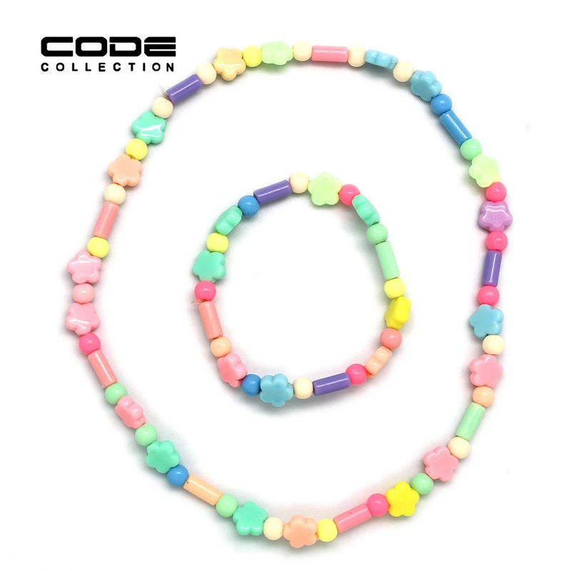 Ensemble De Bijoux En Resine Couleur Bonbon Pour Filles Joli Collier Et Bracelet Pour Enfants Ensemble De Bijoux Pour Bebes Aliexpress