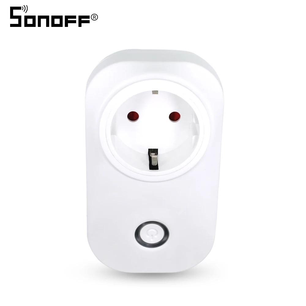 

Sonoff S20 Smart Home Remote Control Automation Relay Module EU Power Supply Plug Wifi Socket Outlet Timing Switch 10A 90-250V