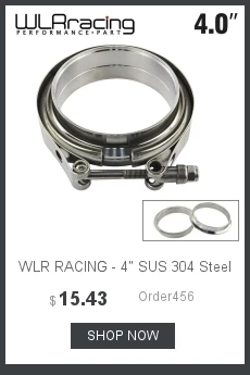 WLR RACING-2,7" SUS 304 из нержавеющей стали вытяжной V-Band зажим фланец комплект V-Band Vband мужской женский дизайн WLR5242