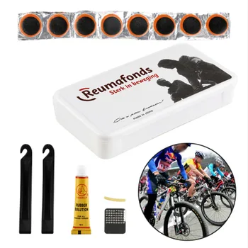 

Mountain Bike Bicycle Repair Tools Cycling Flat Tire Repair Rubber Patch Glue Lever Sets Emergency Tire Fix Kit Free shipping!