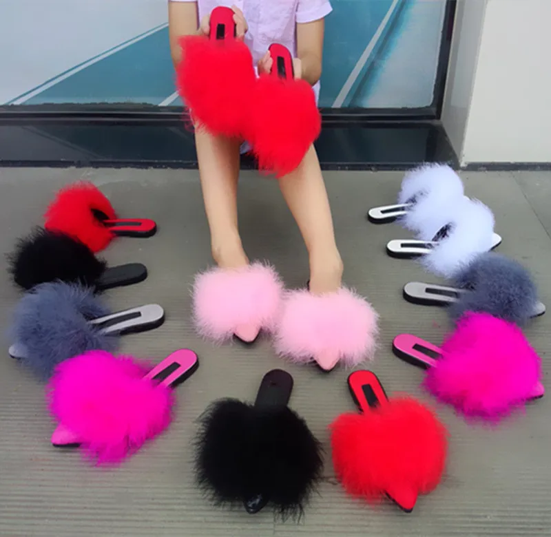 Red Shoes With Feather Red Shoes With Feather