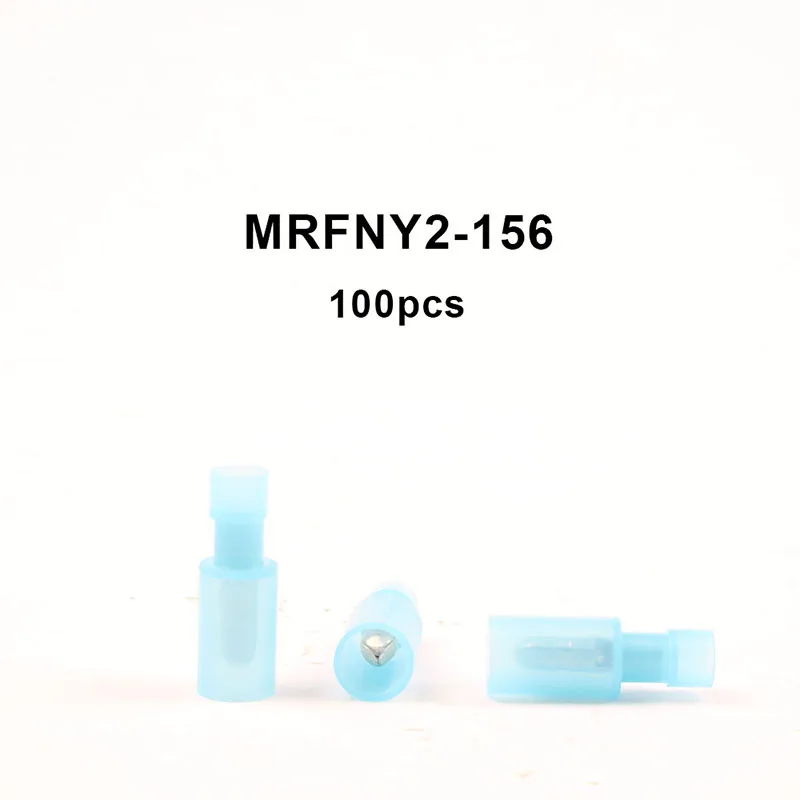 Фото FRFNY2 MPFNY 50 наборов в форме пули нейлон Латунь Женский Мужской изоляционный соединитель провода обжимной терминал FRFNY + MRFNY AWG12-10 №2