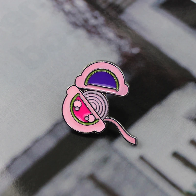 Милая жевательная резинка розовый мультфильм круг объем рулон жевательная резинка брошь жевательная резинка эмаль значок детский ювелирный подарок