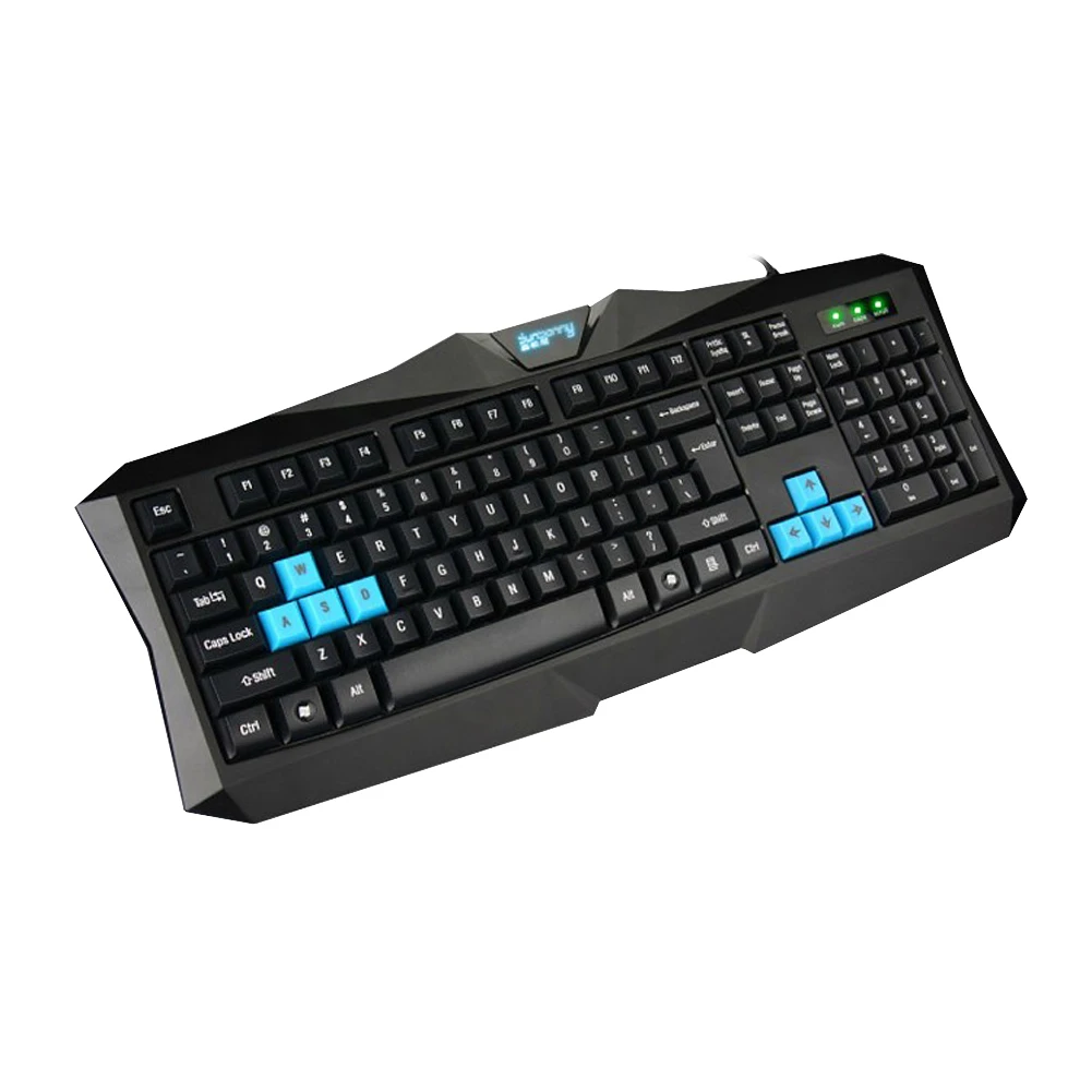 

New Waterproof USB Wired Gaming Keyboard Ergonomic Design Game Keyboards for Home And Office