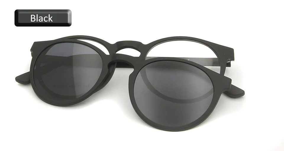 Сверхлегкий Ultem круглые очки с магнитной поляризованных солнцезащитных очков прикрепляемые очки Для женщин полный обод Для мужчин очки Uv400 Óculos