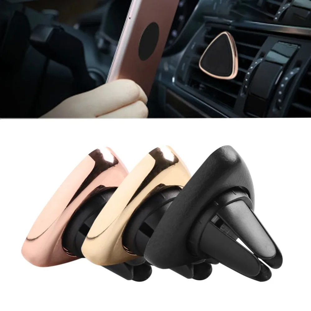 

A3 Air Vent Triangle Magnetic Holder Car Rotating Support for Mobile Phone Magnetic Universal Reusable Magnet Suction Bracket