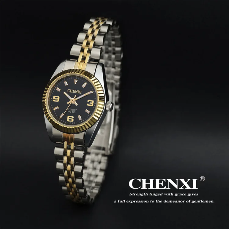 CHENXI Top Brand Watch Ladies Quartz-Watches Women& Men Simple Dial Lovers' Quartz Fashion Leisure Wristwatches Relogio Feminino 