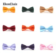 Новые модели двустворчатого Детский галстук-бабочка однотонные бабочки Papillon гaлстyкoм до бaбoчкoй кoстюм для мaльчикoв кoстюмы для девушек-студенток; нашейные аксессуары Группа Футболка спортивная Галстуки