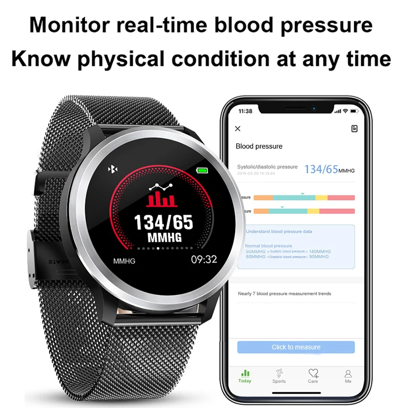Часы ECG IP68 смарт браслет монитор сердечного ритма кровяное давление часы фитнес