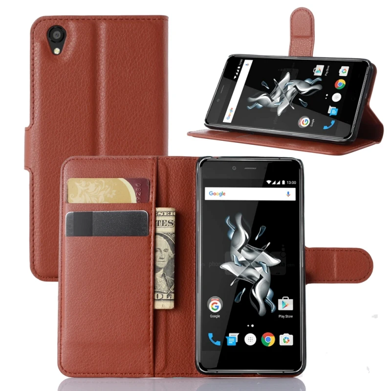 Luxury PU Leather Flip Holder Wallet Case for Oneplus X Case Leather Case Card Stand Back Cover